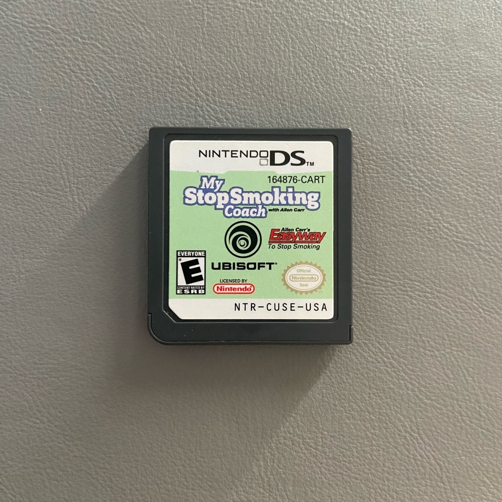 ☾.݁ᛪ༙ 3/$20 🕹️🎮 My Stop Smoking Coach Nintendo DS Game - Loose + Tested